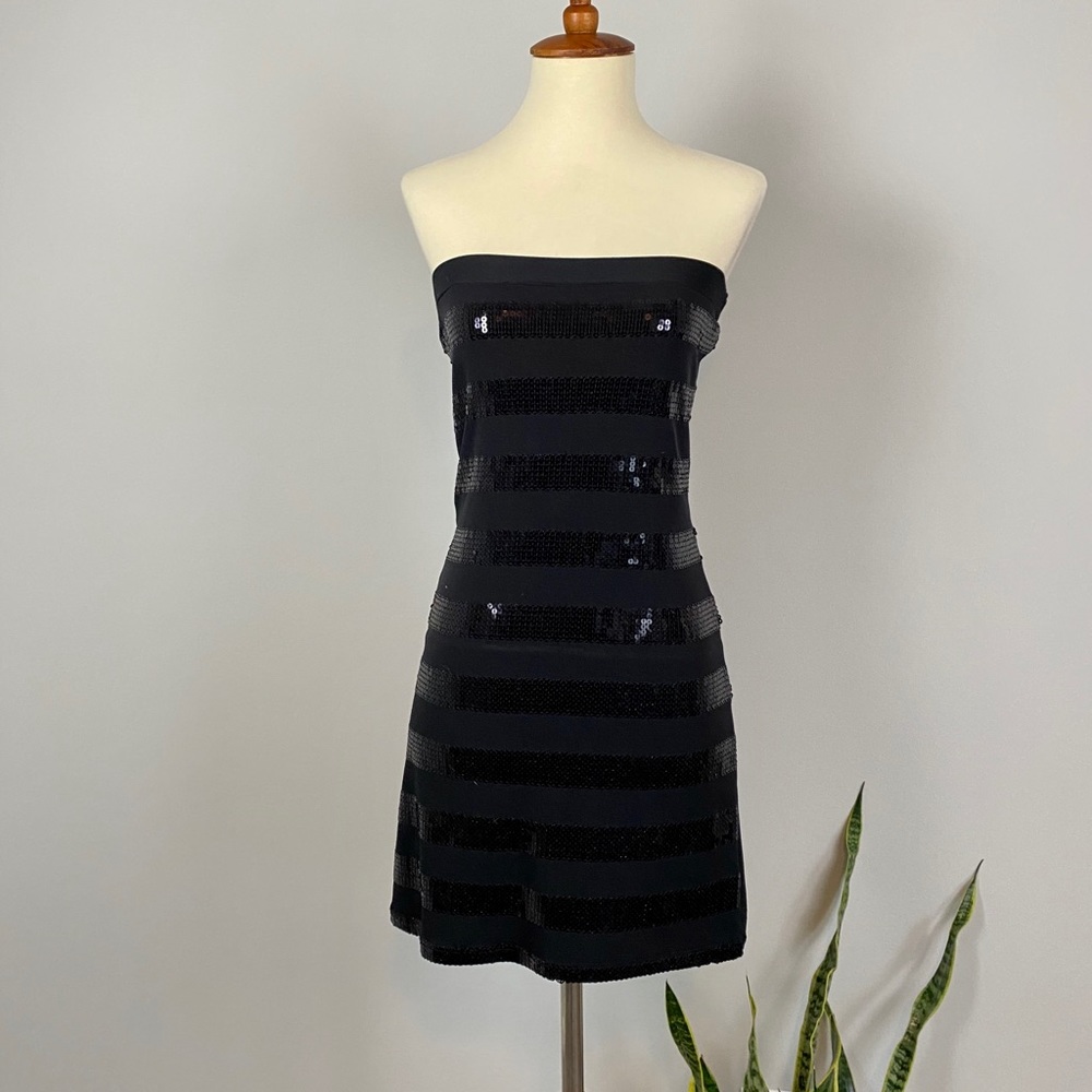 Black Sequin Mini Dress size Small
